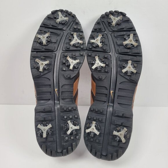 Nike Air Tour Saddle Men's White Brown Golf Shoes 418535-172 US Size 8 - Picture 7 of 8